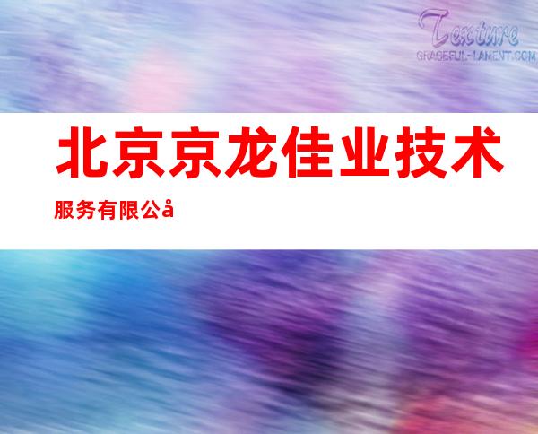 北京京龙佳业技术服务有限公司